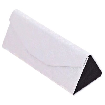 Etui na okulary składane w trójkąt ET-133B białe