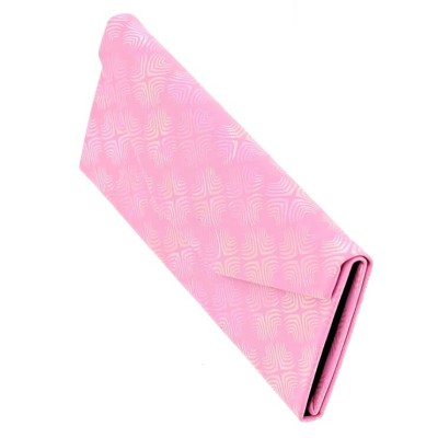 Etui na okulary składane w trójkąt ET-133C jasny róż