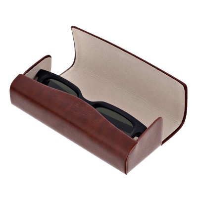 Etui okularowe na magnes ET-126B brązowe