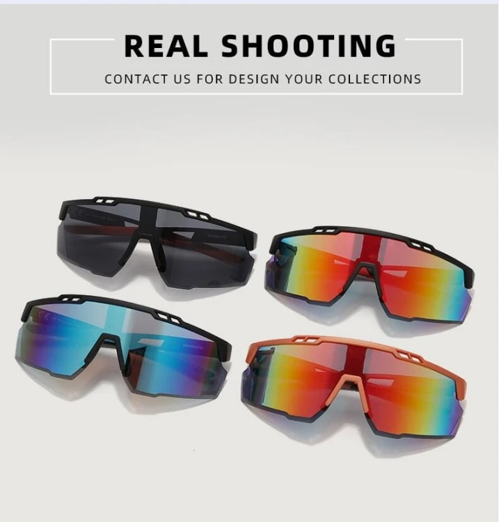 Sportowe okulary przeciwsłoneczne z filtrem UV400 SVM-13J czarne