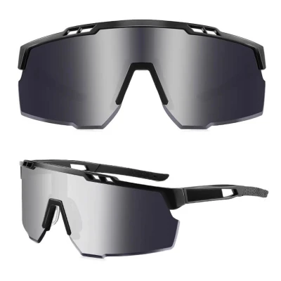 Sportowe okulary przeciwsłoneczne z filtrem UV400 SVM-13J czarne
