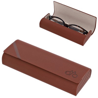 Etui okularowe na magnes ET-131A brązowe