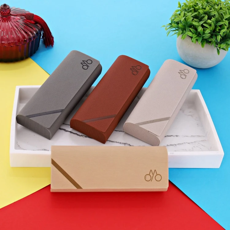 Etui okularowe na magnes ET-131B szary beż