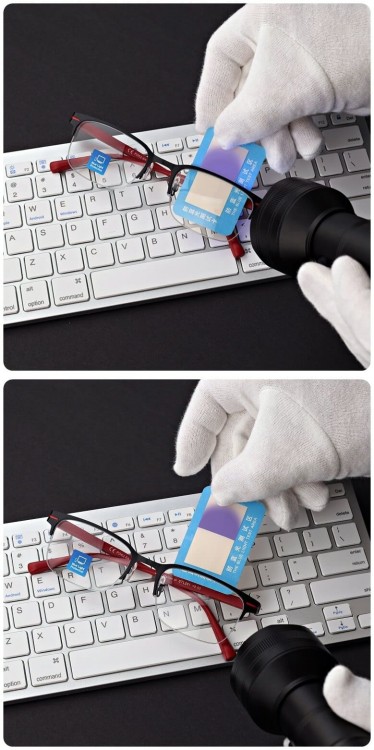 Męskie okulary +3.00 do czytania i komputera Blue Light+Antyrefleks STL281 czarny/czerwony