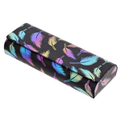 Etui okularowe na magnes holograficzne pióra ET-130 Czarne