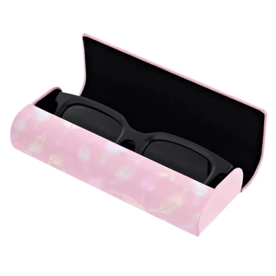 Etui okularowe na magnes holograficzne pióra ET-130A Jasny Róż