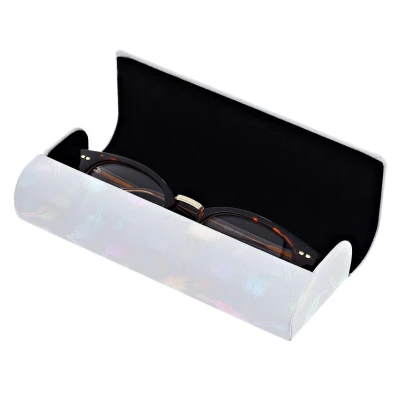 Etui okularowe na magnes holograficzne pióra ET-130B Białe