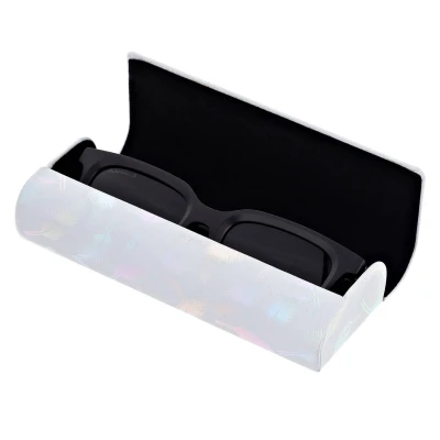 Etui okularowe na magnes holograficzne pióra ET-130B Białe