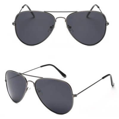 Okulary przeciwsłoneczne pilotki 2161B Grafit/Czarny