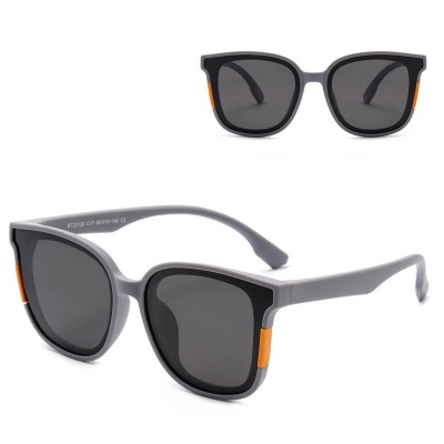 Dziecięce 4-7 lat gumowe okulary przeciwsłoneczne polaryzacyjne POL-JR-60C szare