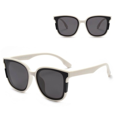 Dziecięce 4-7 lat gumowe okulary przeciwsłoneczne polaryzacyjne POL-JR-60D białe