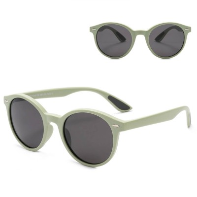 Juniorskie 8-13 lat gumowe okulary przeciwsłoneczne polaryzacyjne POL-JR-59D zielone