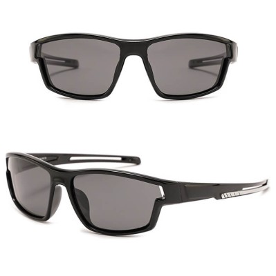 Dziecięce 5-9 lat gumowe okulary przeciwsłoneczne polaryzacyjne POL-JR-62 czarne