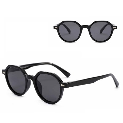 Dziecięce 5-8 lat gumowe okulary przeciwsłoneczne polaryzacyjne POL-JR-58 czarne