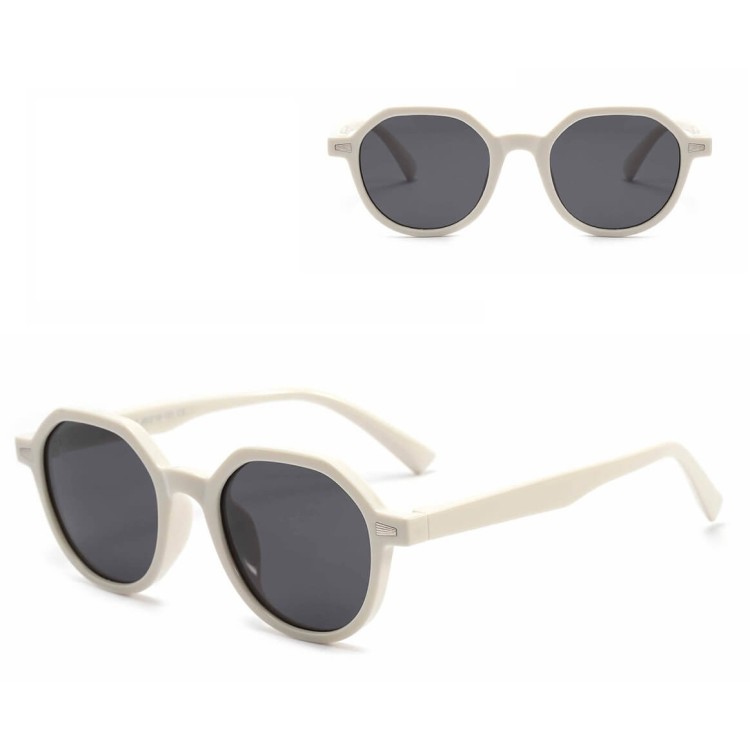 Dziecięce 5-8 lat gumowe okulary przeciwsłoneczne polaryzacyjne POL-JR-58B  białe