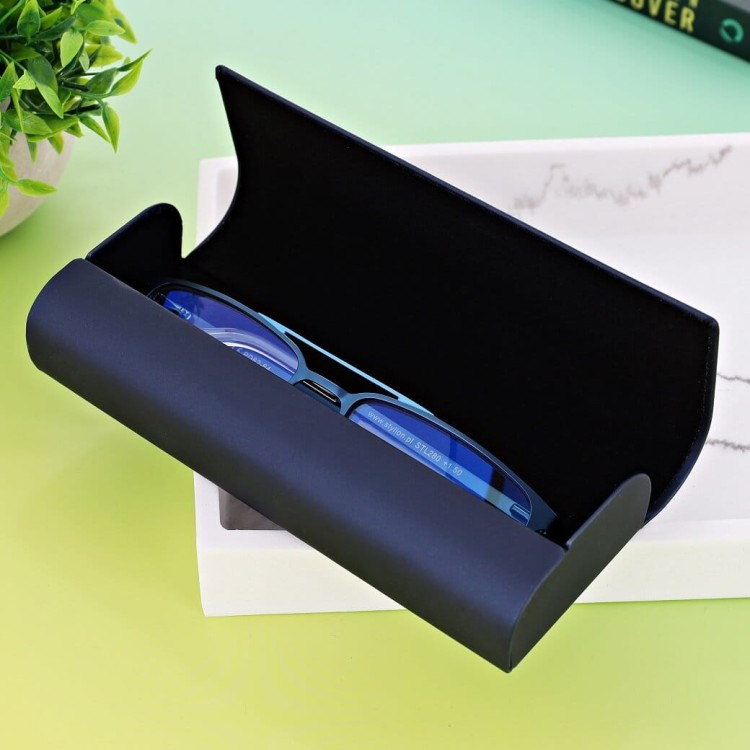 Etui okularowe na magnes STHC-14A granatowe
