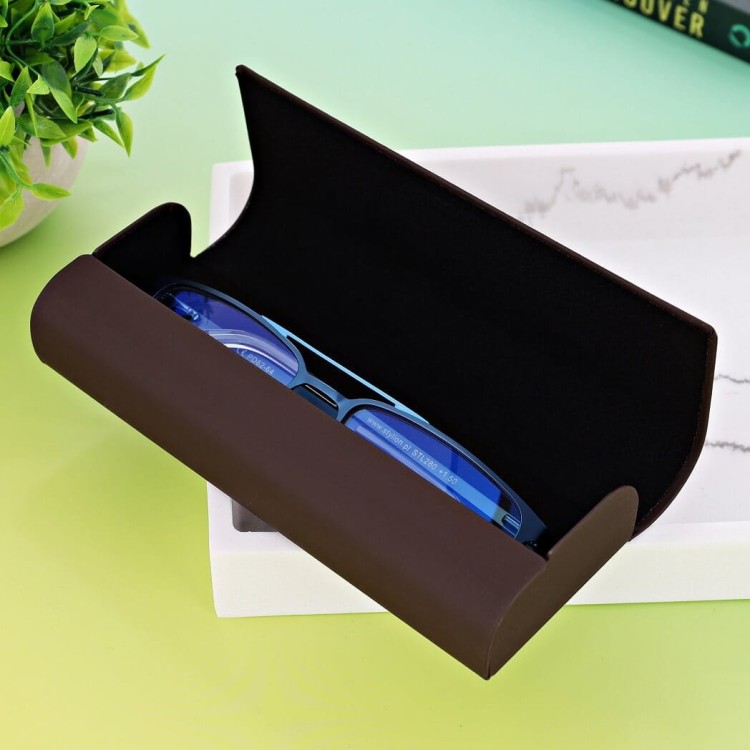 Etui okularowe na magnes STHC-14B brązowe