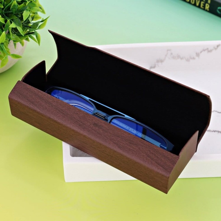 Etui okularowe na magnes STHC-15B brązowe