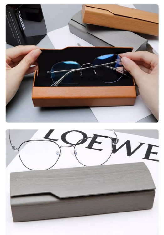 Etui okularowe na magnes STHC-15C bordowe