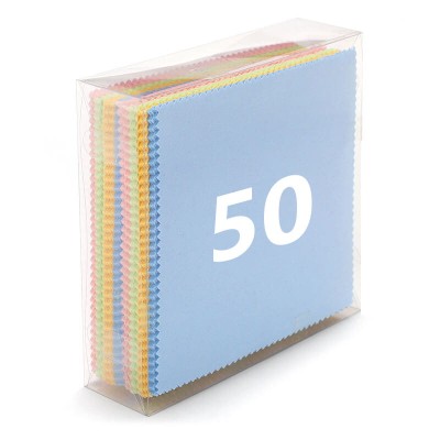 Ściereczka do okularów z Mikrofibry MIX 14x17cm - 50szt