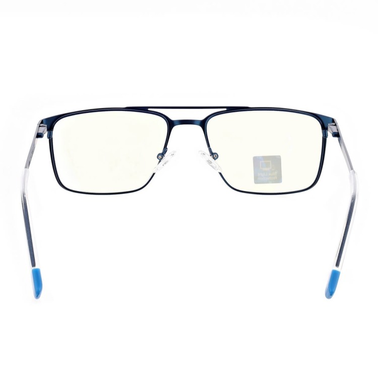 Męskie okulary PREMIUM +0.75 do czytania i komputera Blue Light+Antyrefleks STL280 niebieskie
