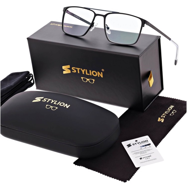 Męskie okulary Fotochromowe PREMIUM +0.50 do czytania z antyrefleksem STF380