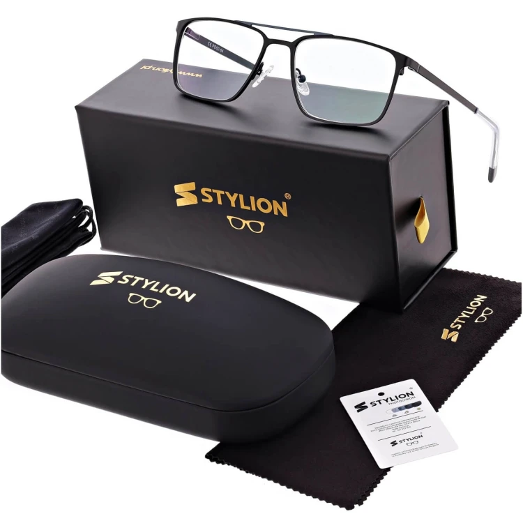 Męskie okulary Fotochromowe PREMIUM +1.50 do czytania z antyrefleksem STF380