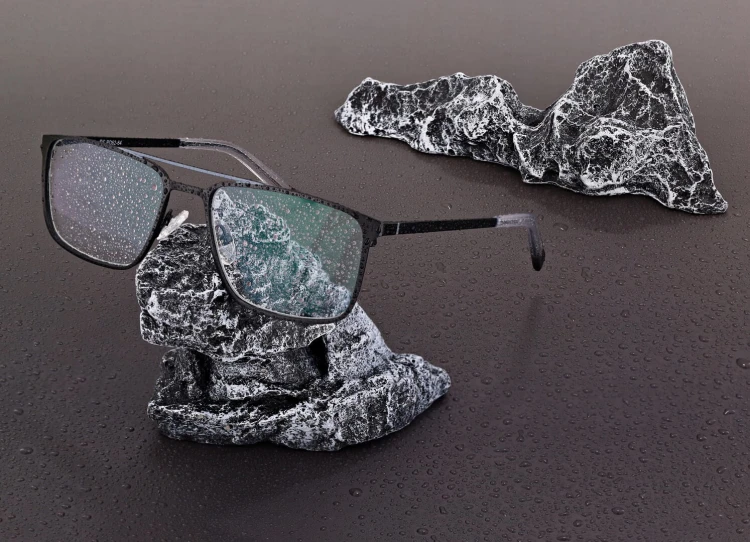 Męskie okulary Fotochromowe PREMIUM +1.50 do czytania z antyrefleksem STF380