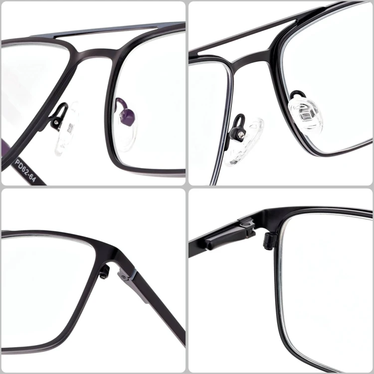Męskie okulary Fotochromowe PREMIUM +1.50 do czytania z antyrefleksem STF380