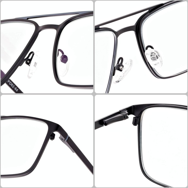 Męskie okulary Fotochromowe PREMIUM +1.75 do czytania z antyrefleksem STF380