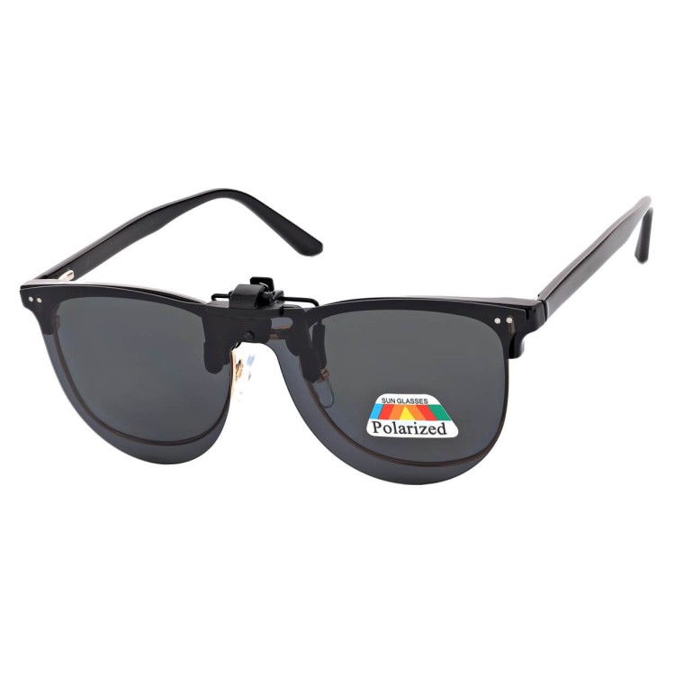 Nakładki przeciwsłoneczne polaryzacyjne na okulary korekcyjne NA-182 czarne