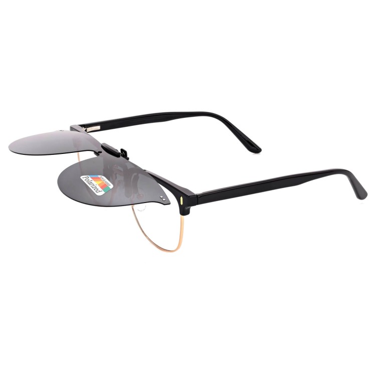 Nakładki przeciwsłoneczne polaryzacyjne na okulary korekcyjne NA-182 czarne