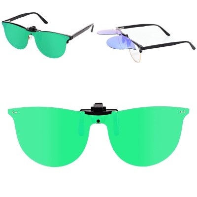 Nakładki przeciwsłoneczne polaryzacyjne na okulary korekcyjne NA-182B zielone