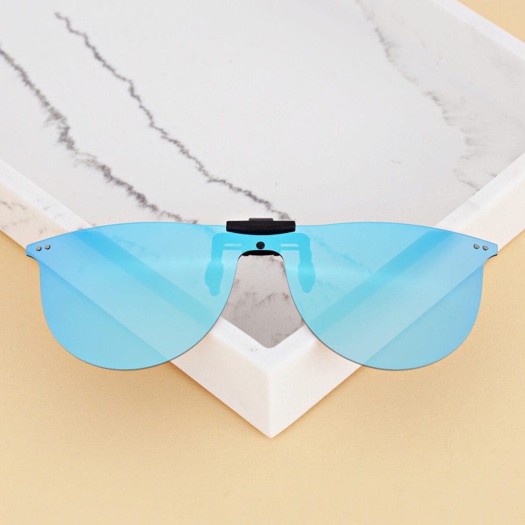 Nakładki przeciwsłoneczne polaryzacyjne na okulary korekcyjne NA-182D niebieskie