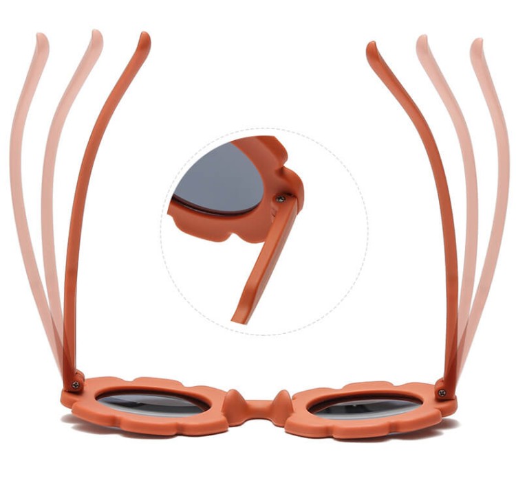 Dziecięce 2-4 lata gumowe okulary przeciwsłoneczne polaryzacyjne POL-JR-64C zielone