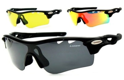Okulary LOZANO LZ-110 czarne Wymienne Szkła i Polaryzacja
