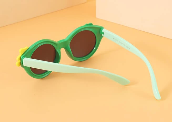 Dziecięce 3-6 lat gumowe okulary przeciwsłoneczne polaryzacyjne POL-JR-68D żółte
