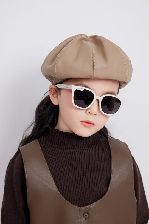 Dziecięce 5-9 lat gumowe okulary przeciwsłoneczne polaryzacyjne POL-JR-66A niebieskie