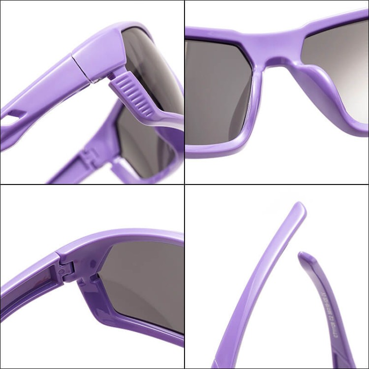 Dziecięce 6-10 lat gumowe okulary przeciwsłoneczne polaryzacyjne POL-JR-63C zielone