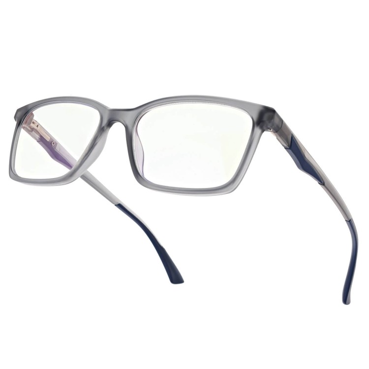Męskie okulary +1.25 do czytania i komputera Blue Light ST339 szare