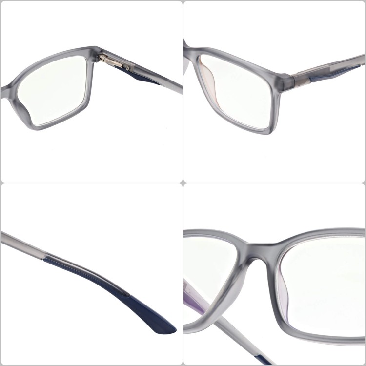 Męskie okulary +2.50 do czytania i komputera Blue Light ST339 szare