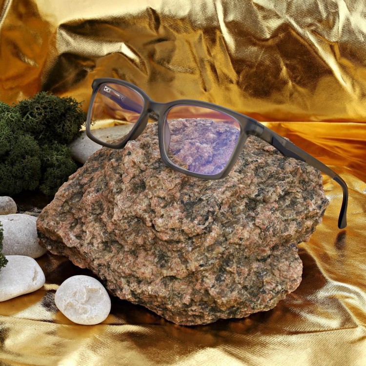 Męskie okulary +2.50 do czytania i komputera Blue Light ST339 szare