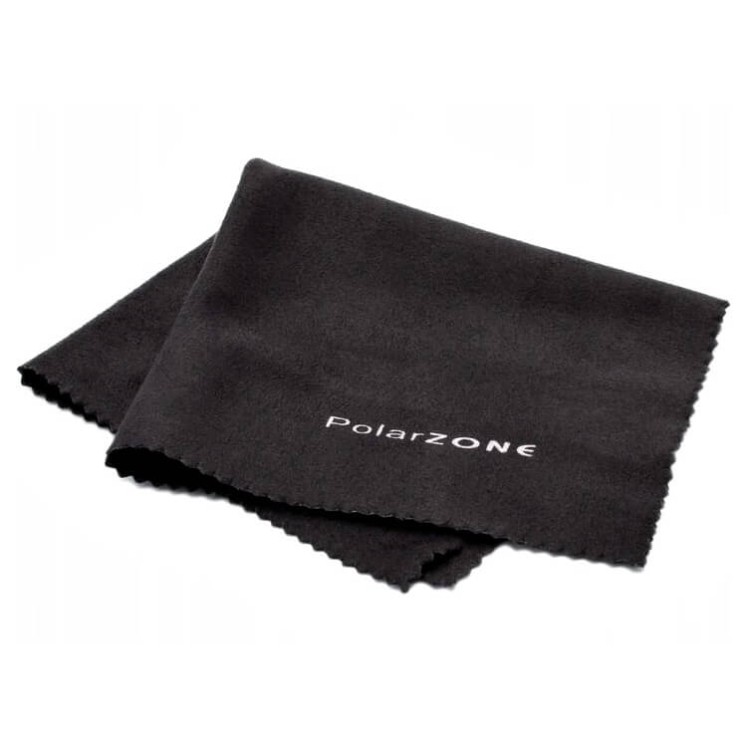 10x Ściereczka z mikrofibry do okularów - czarna - PolarZone 18x15