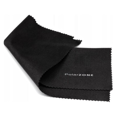 Ściereczka z mikrofibry do okularów - czarna - PolarZone 18x15