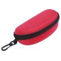 Etui na okulary futerał na zamek z karabińczykiem kolor czerwony-.jpg