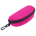 Etui na okulary futerał na zamek z karabińczykiem kolor różowy-.jpg