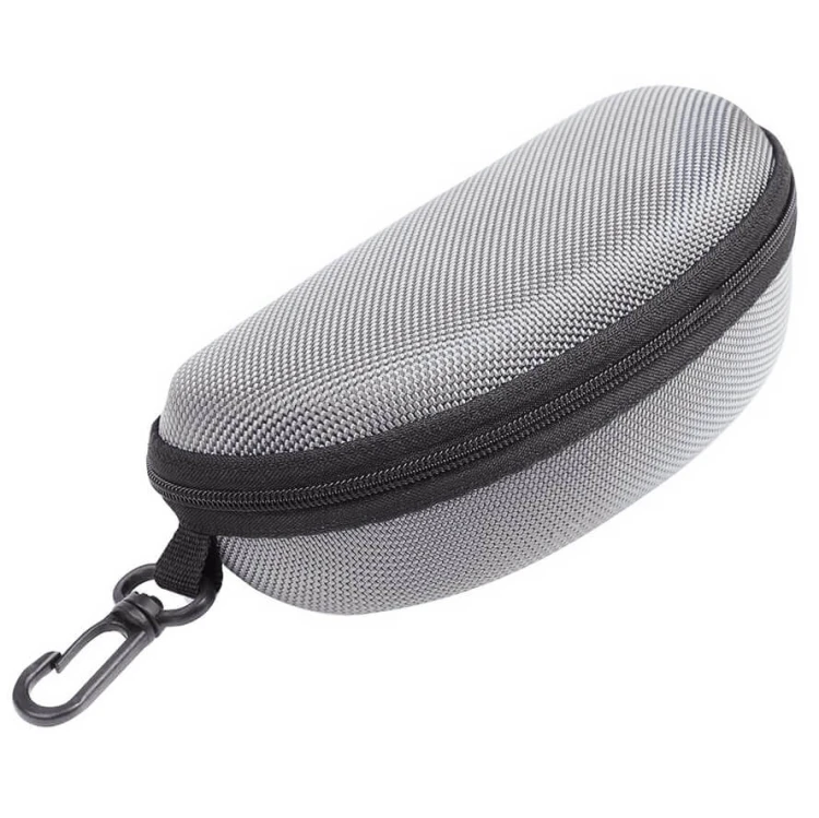Etui na okulary futerał na zamek z karabińczykiem kolor srebrny.jpg