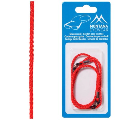 Czerwony Sznureczek , zawieszka, łańcuszek do okularów BC4