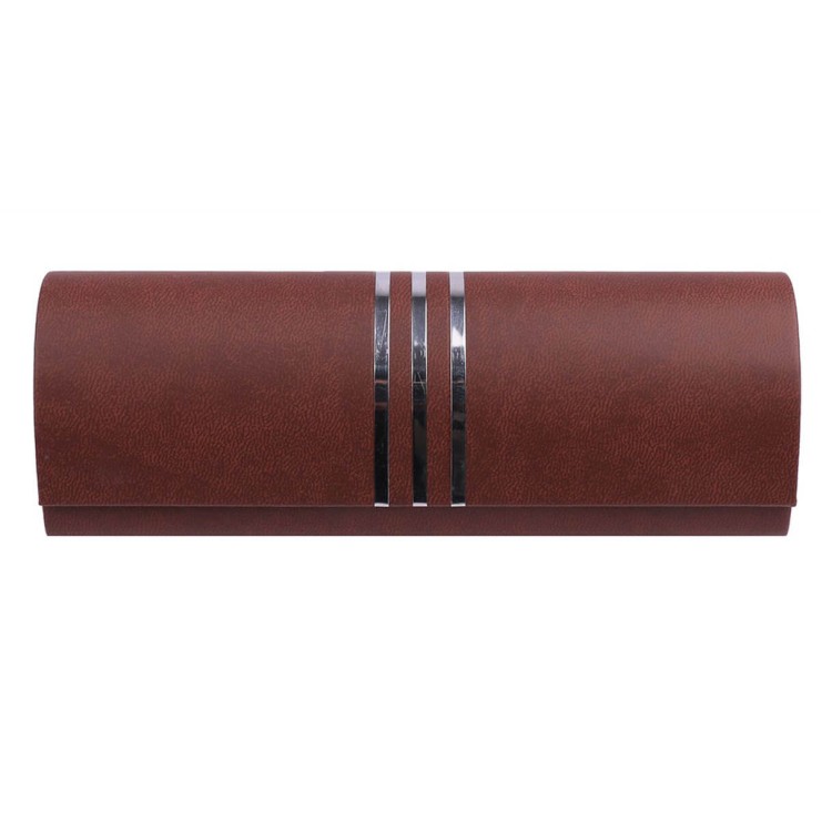 Brązowe etui okularowe na magnes STHC-96B