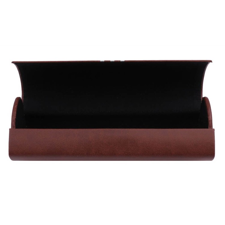 Brązowe etui okularowe na magnes STHC-96B
